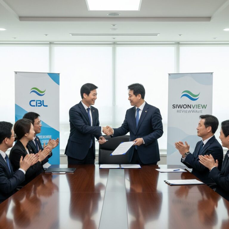 CBL 시원뷰 리뷰웨이브 MOU 협약식 현장 사진