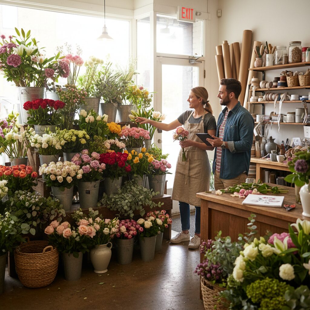 꽃집 방문 상담 꽃다발 맞춤 제작