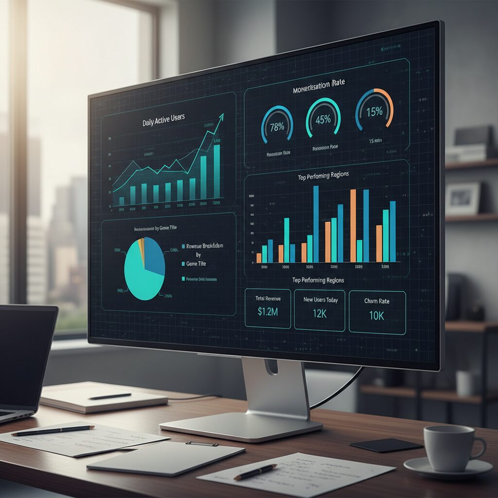 게임 PM 대시보드 자동화 시각화 차트와 지표