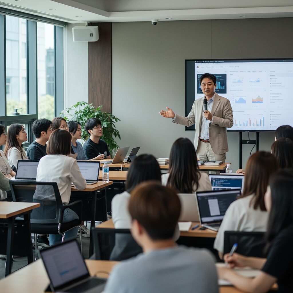 블로그 마스터 이승윤 작가의 강의 및 컨설팅 장면