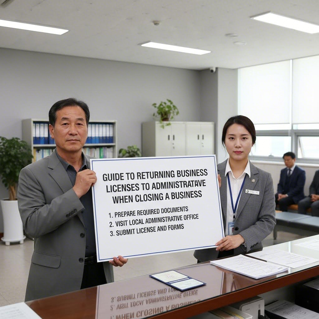 사업 폐업 시 행정기관에 면허 반납 신고하는 방법 안내