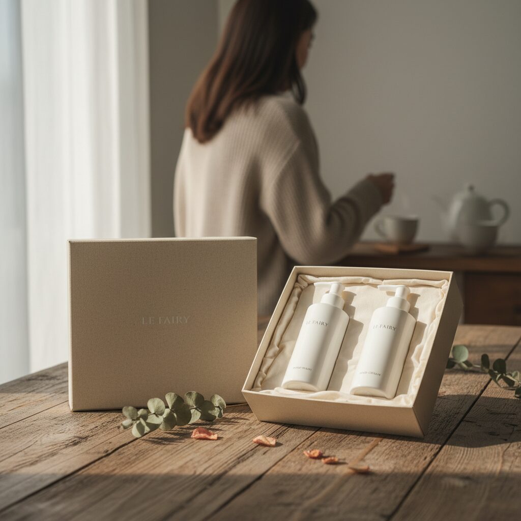 르페어리 핸드워시와 핸드크림 선물세트 패키지