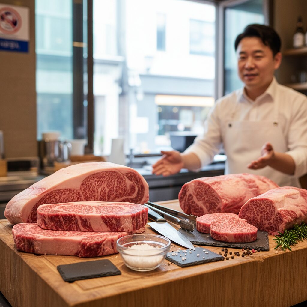 프리미엄 한우 등심 안심 등 부위별 설명과 차이