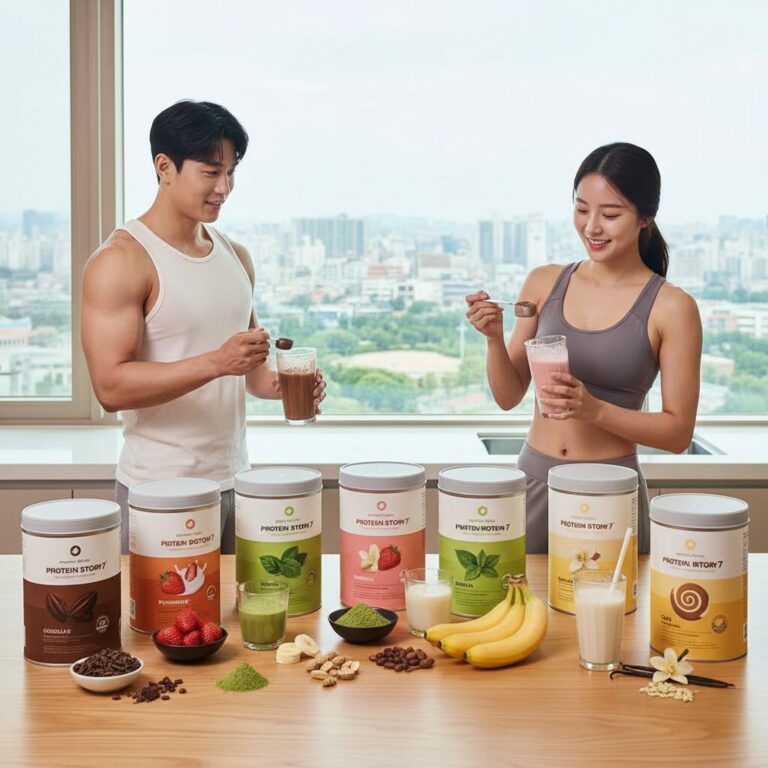 프로틴스토리 퓨어프로틴7 다양한 맛 종류 사진