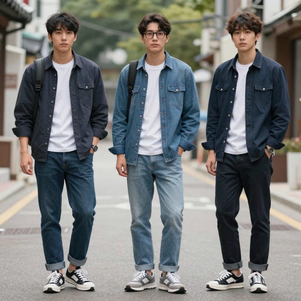 항공점퍼를 활용한 다양한 데일리 캐주얼 코디