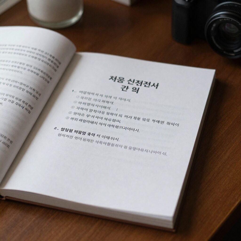 공무원 채용 신체검사 서류와 안내문