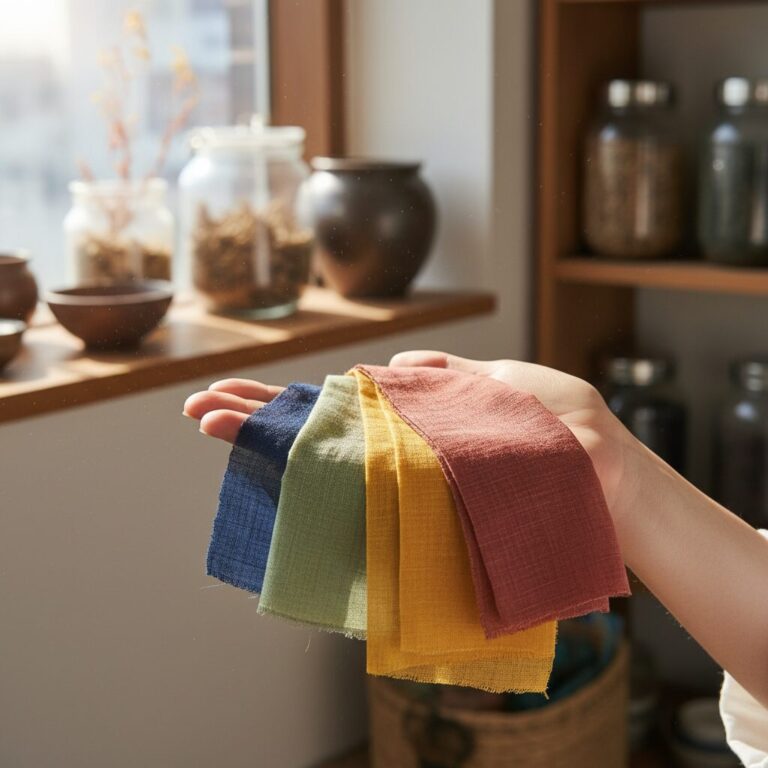 다양한 색상의 조화를 모아 한 손에 잡고 있는 모습