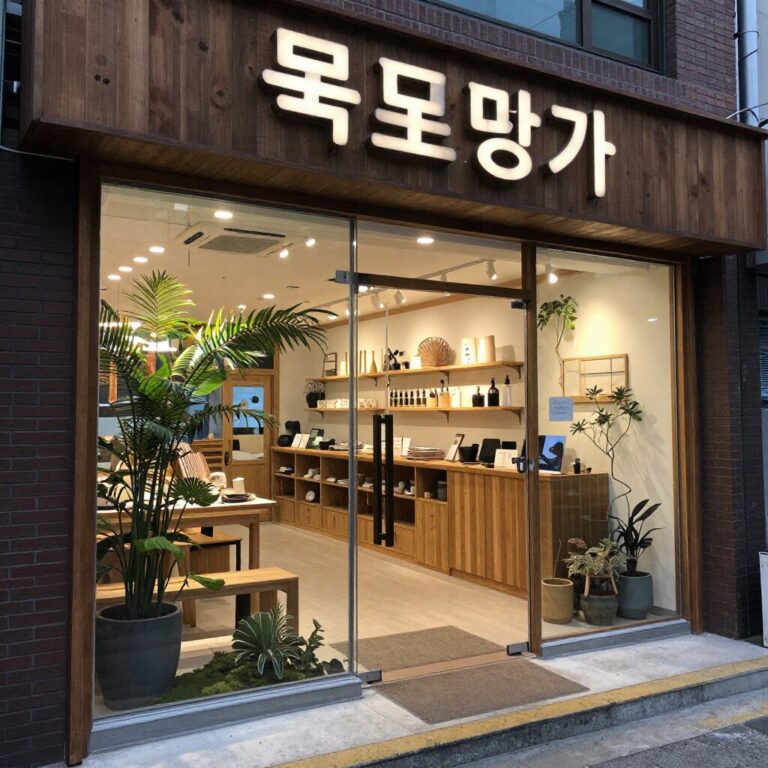 용리단길 목포명가 용산점 내부 전경
