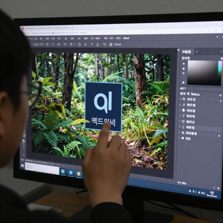 어도비 애크로뱃에서 OCR 텍스트 인식 기능을 실행하는 화면