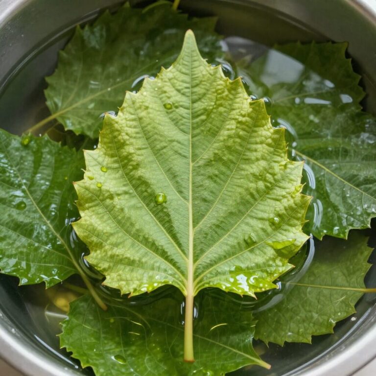 깨끗이 씻어 물에 담가둔 연한 봄동 잎