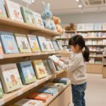 블루래빗 패밀리세일에서 구매한 다양한 유아용 도서와 장난감이 진열된 사진