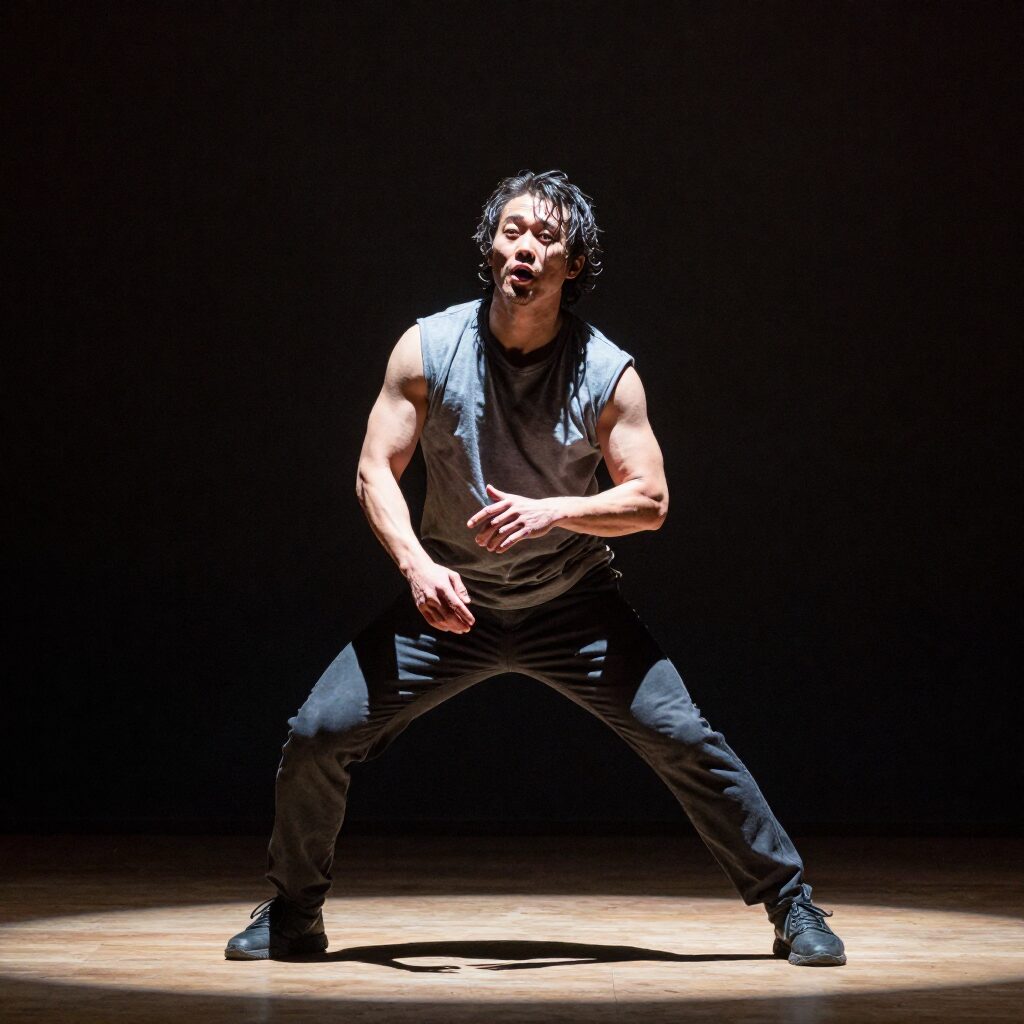 브래디 앤더슨이 무대 위에서 열정적으로 공연하는 모습