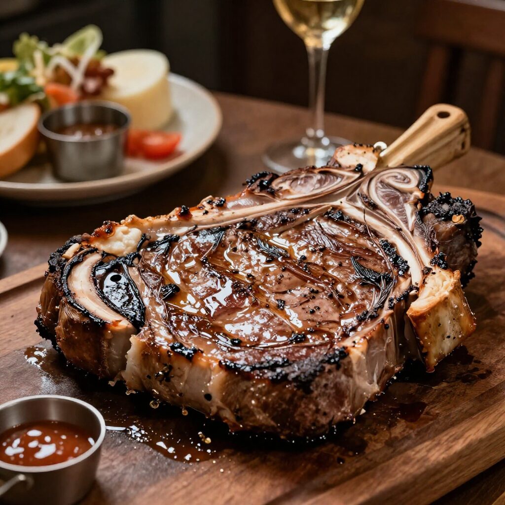 피렌체 달오스떼 스테이크 하우스 내부와 전통 티본 스테이크