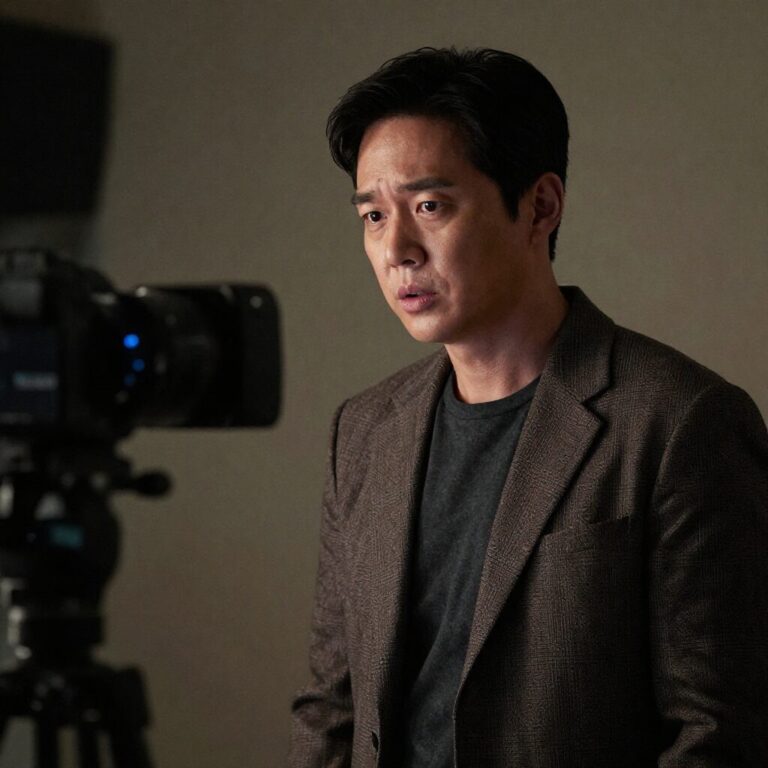 에드 해리스가 트루먼 쇼에서 크리스토프 역할을 연기하는 장면