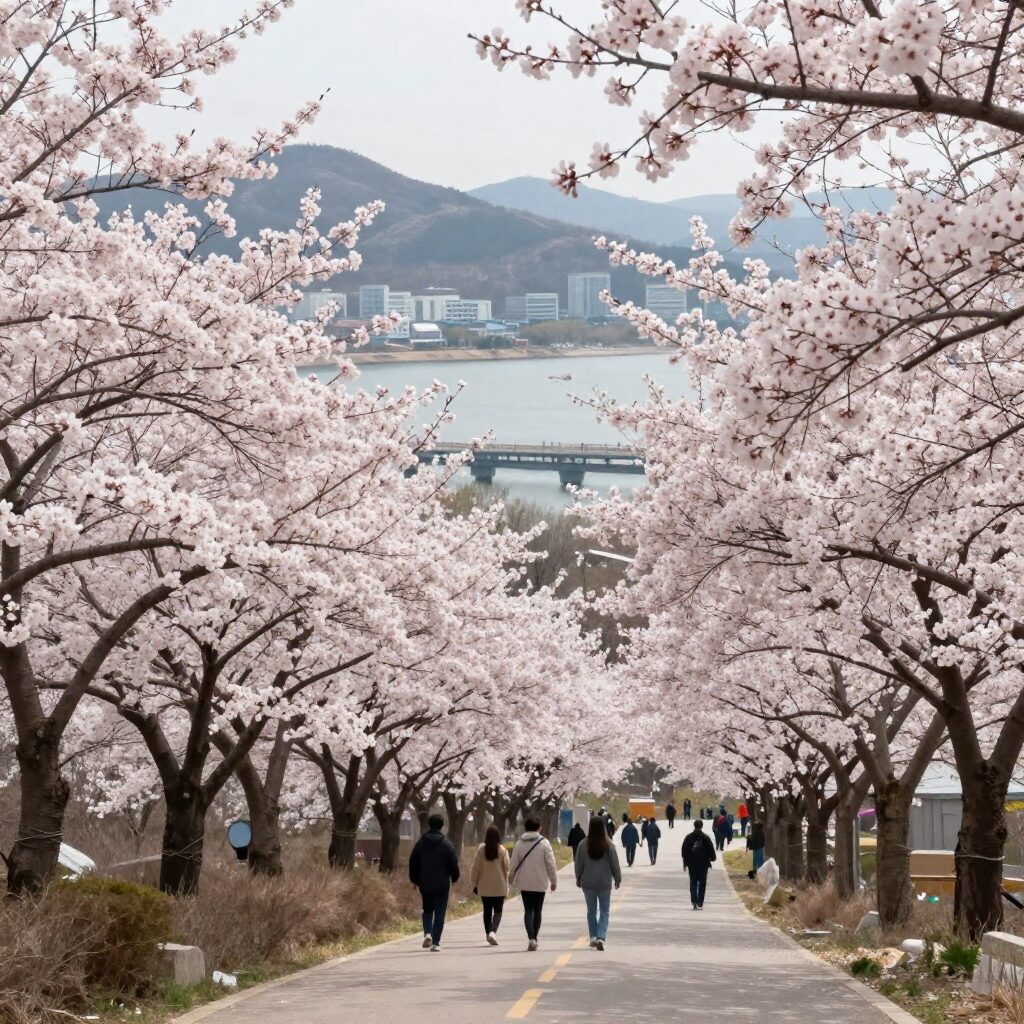2026년 광양매화축제 예상되는 만개한 매화꽃밭과 섬진강 풍경