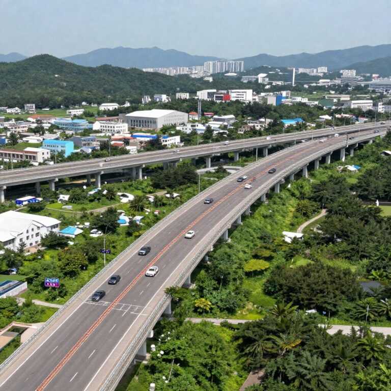 계양 강화 고속도로 노선도와 주요 나들목 위치