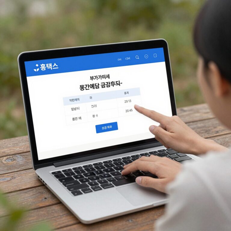 홈택스 화면에서 부가가치세 중간예납 금액 조회하는 방법