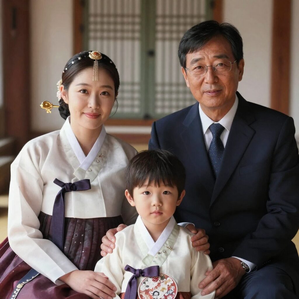 인순이와 남편 박경배 교수 가족 사진