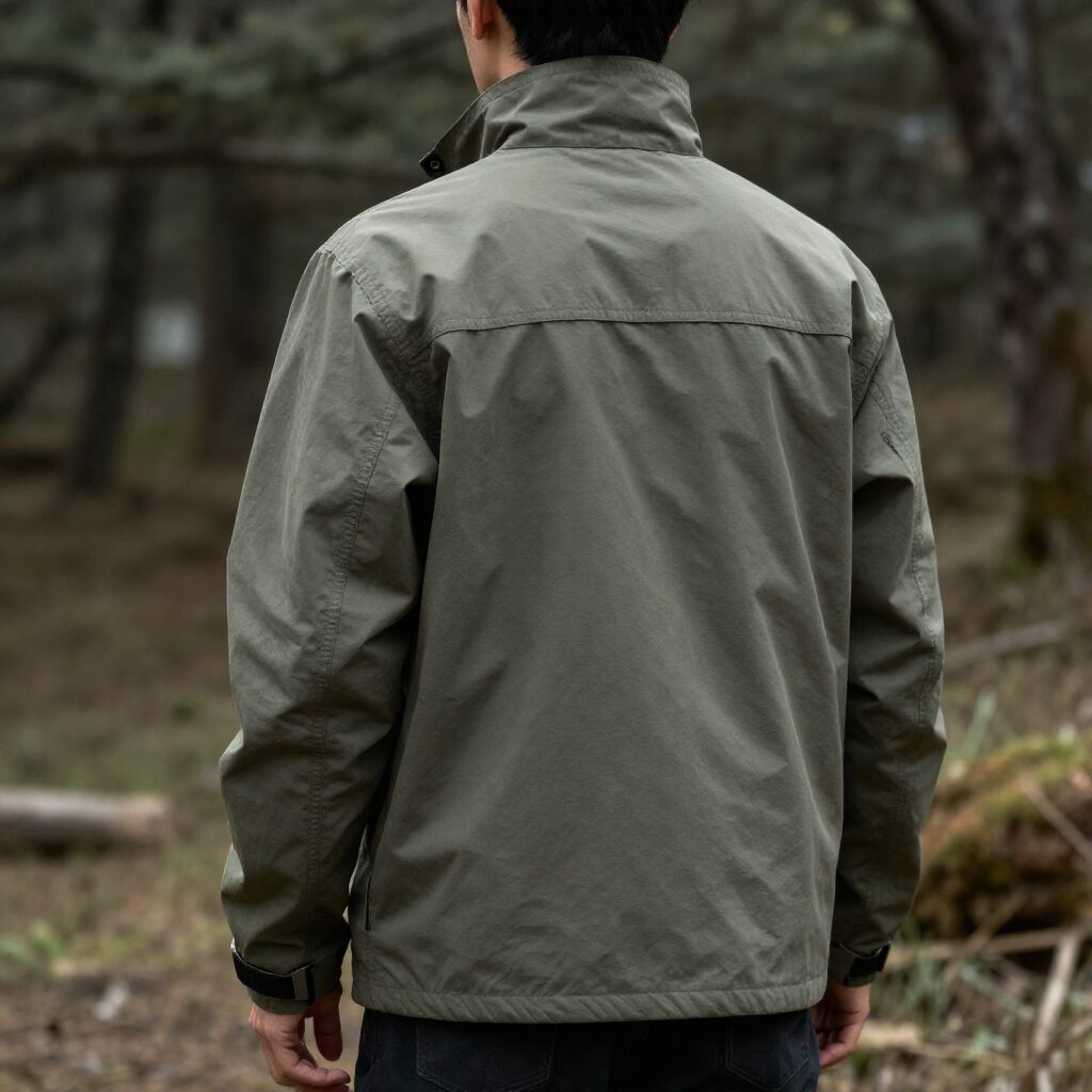 리바이스 마켓 마이너스 트러커 자켓을 입은 사람의 뒷모습