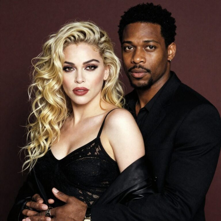 마돈나와 연인 아킴 모리스가 다정하게 포즈를 취한 사진