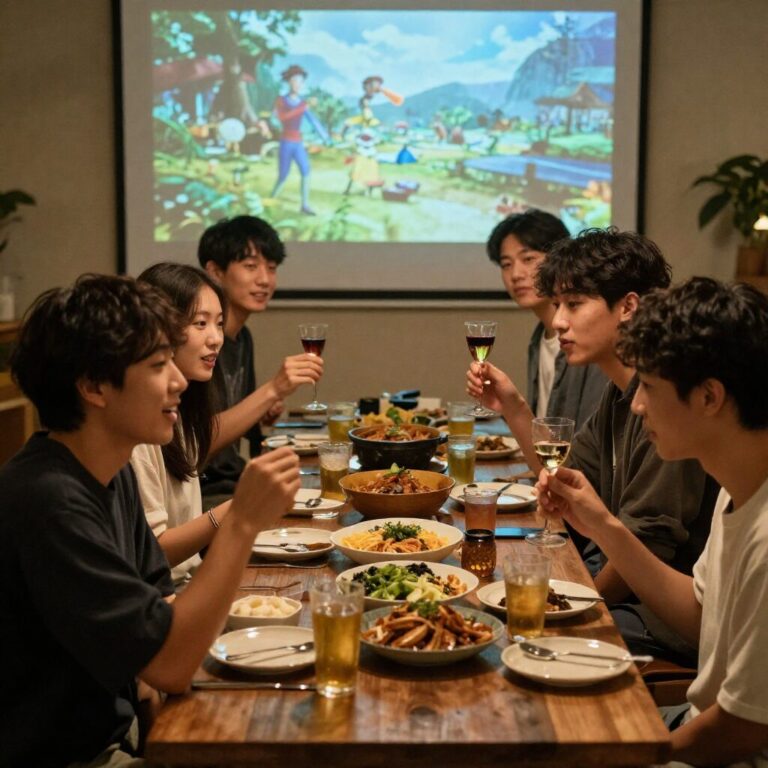 마니또클럽 스페셜 파티에서 멤버들이 함께 즐거운 시간을 보내는 현장