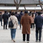 나고야 시내에서 본 사람들의 겨울 옷차림