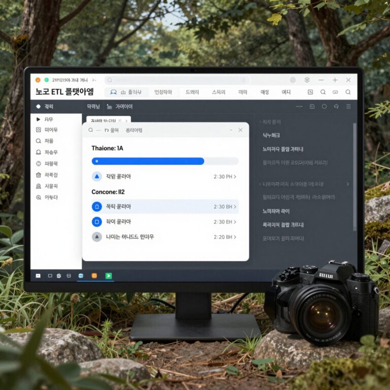 노코드 ETL 플랫폼의 드래그 앤 드롭 방식 인터페이스 화면 예시