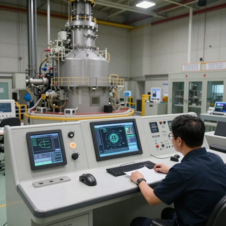 원전 제어 계측 시스템 MMIS가 설치된 원전 내부 컨트롤 룸