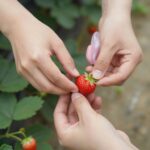딸기잼 만들기 집에서 쉽게 따라하는 레시피 딸기 꼭지를 제거하고 반으로 자르는 과정