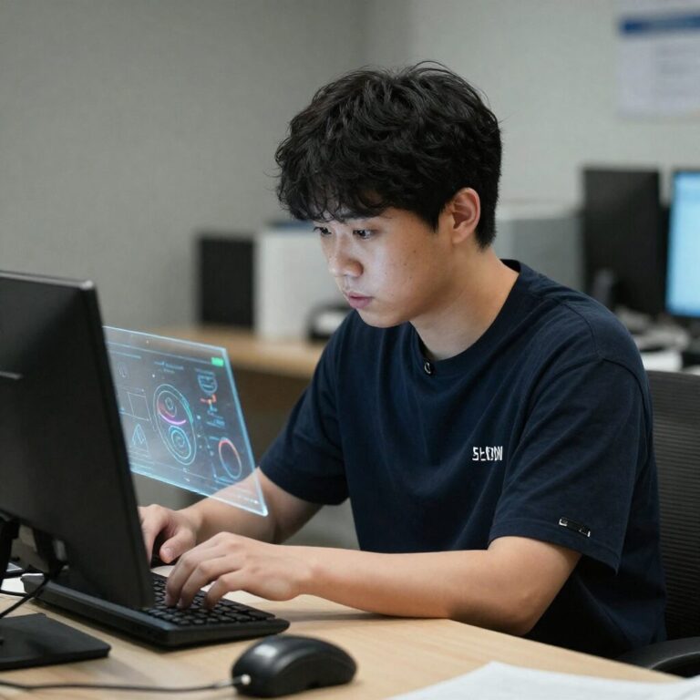 이성훈 퀀트 트레이더 업무 모습 상상도