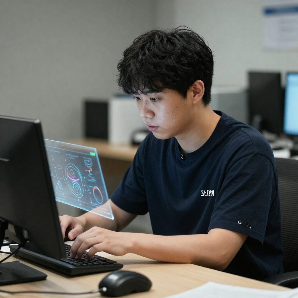 이성훈 퀀트 트레이더 업무 모습 상상도