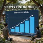 삼성전자 주주환원 정책과 배당금 관련 차트