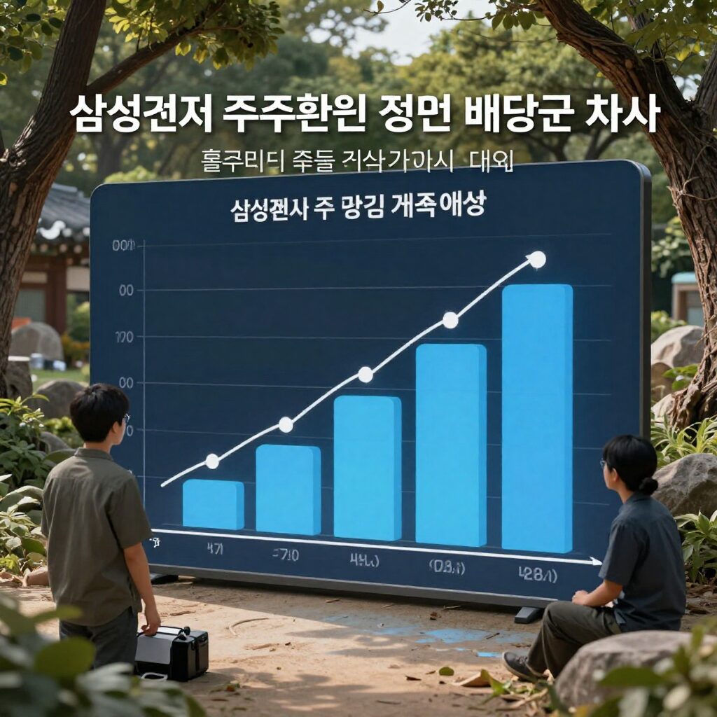 삼성전자 주주환원 정책과 배당금 관련 차트