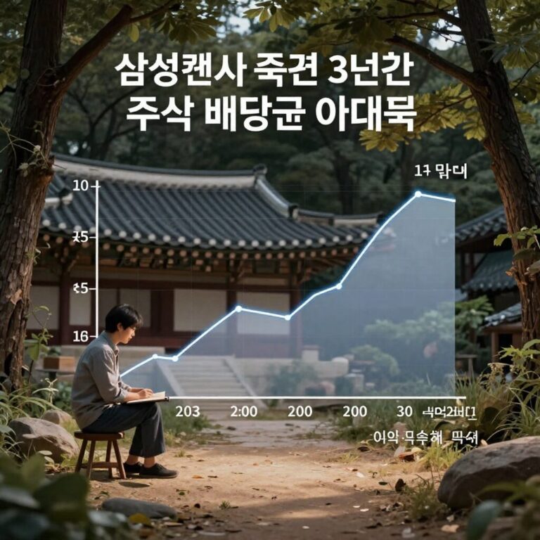 삼성전자 최근 3년간 주식 배당금 추이 그래프