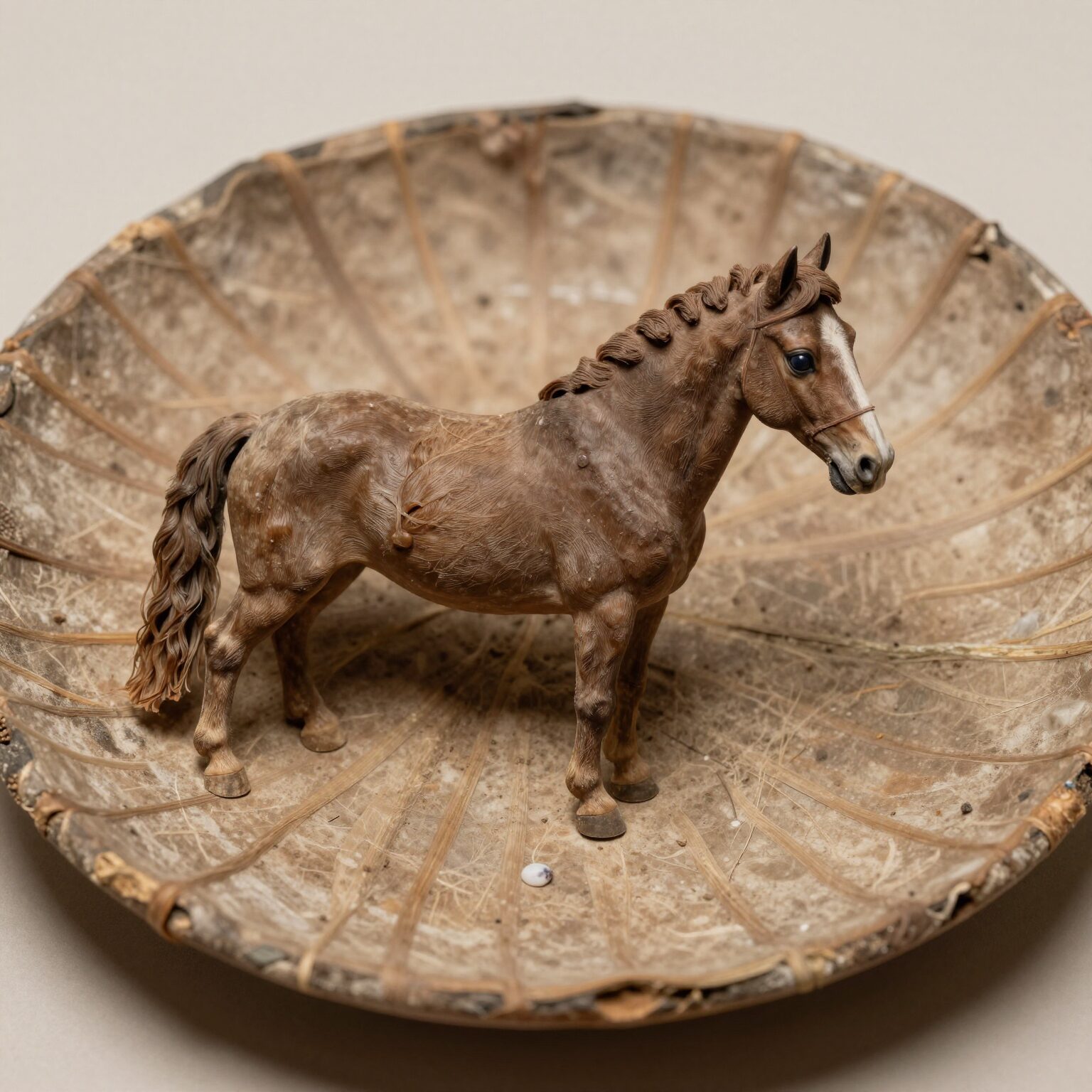 데쳐서 무친 눈개승마 나물 접시에 담은 모습