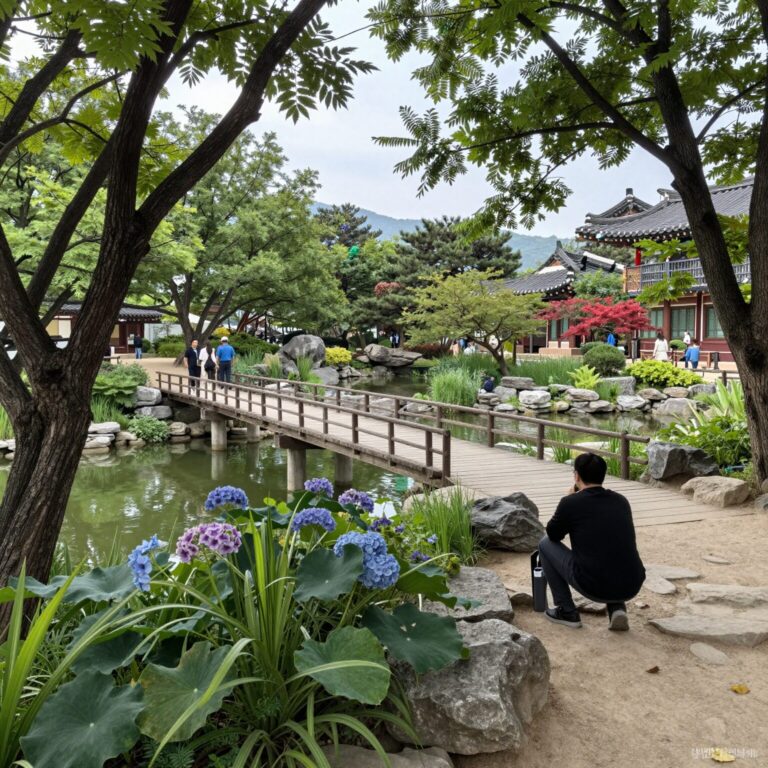 순천 정원박람회 스페이스 브릿지에서 바라본 풍경