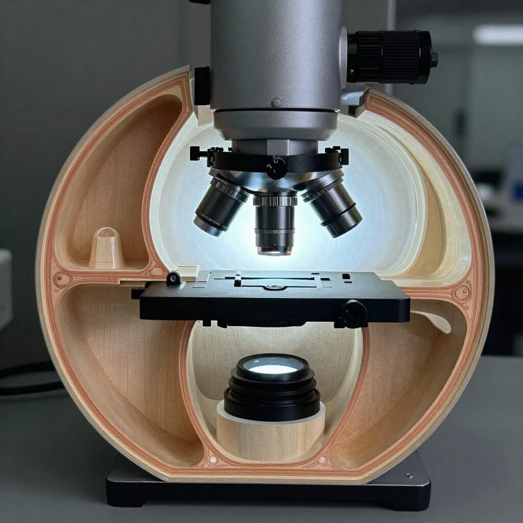 투과전자현미경 TEM 내부 구조 단면도