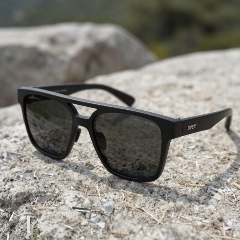 김도영 리미티드 에디션 UVEX 페이스 스테이지 CV 선글라스가 케이스에 담겨 있는 모습