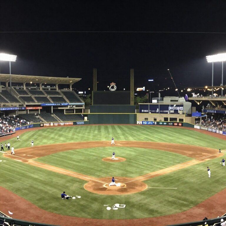 휴스턴 다이킨 파크 야구장 야간 전경