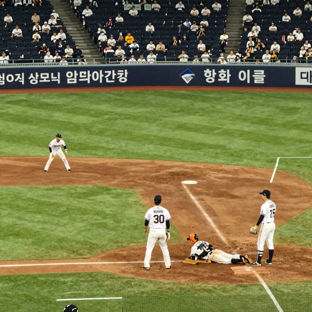 잠실야구장 두산베어스와 한화 이글스 경기 전경