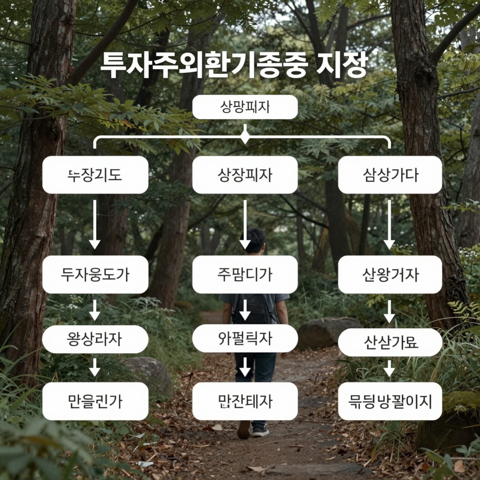 투자주의환기종목 지정부터 상장폐지까지의 과정을 보여주는 플로우 차트