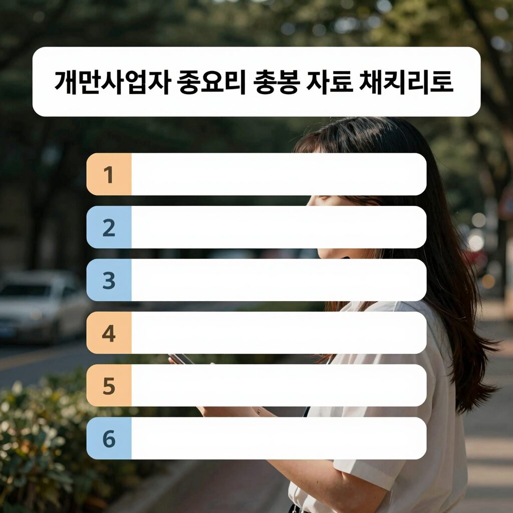 개인사업자 종합소득세 필요경비 증빙 자료 체크리스트 이미지