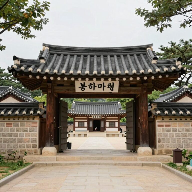 김해 봉하마을 입구 풍경, 노무현 대통령 생가와 기념관이 있는 마을 전경