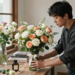 성년의 날 축하 장미꽃과 향수 선물 사진
