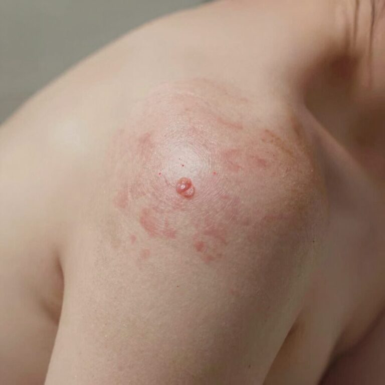 데오드란트 부작용 피부 발진과 가려움 증상 예시