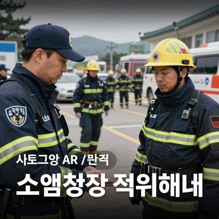 소방청장 직위해제 관련 뉴스 화면과 소방관 현장 모습