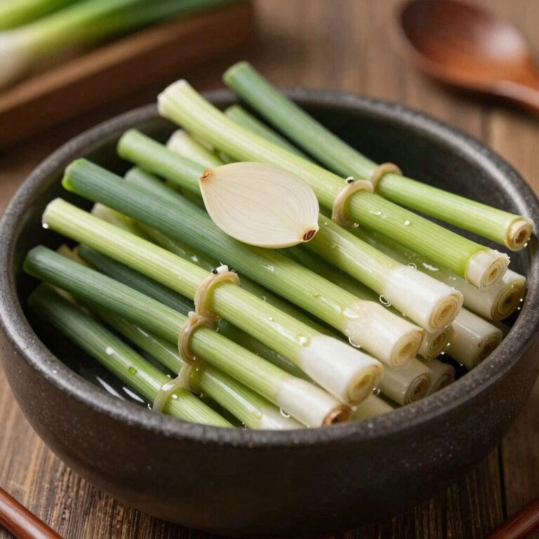 마늘쫑 진미채 무침 완성 사진