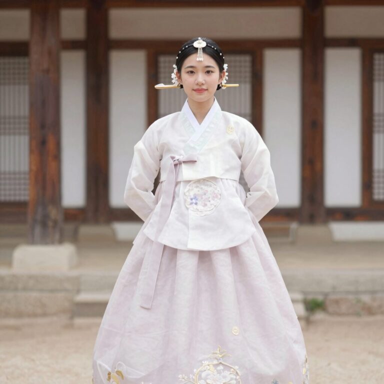 졸업사진 한복 대여 예시 파스텔 톤 퓨전 한복