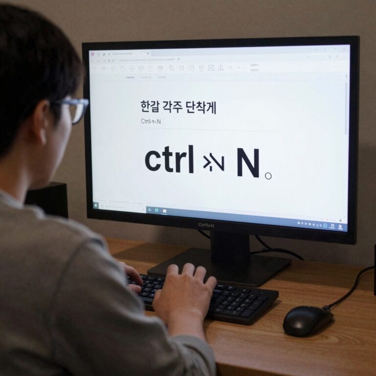한글 각주 단축키 Ctrl+N,N 사용 방법