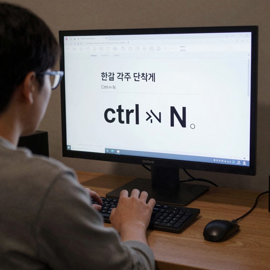 한글 각주 단축키 Ctrl+N,N 사용 방법